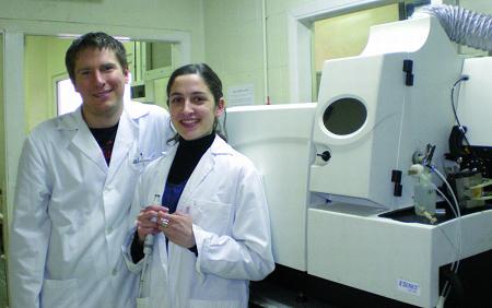 Lucía López Fernández and Daniel J. Kutscher, members of the Analytical Spectrometry Research Group at the University of Oviedo use Thermo Scientific ICP-MS for sulfur detection in proteins